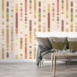 Transform Your Space with Geometric Abstract Wallpaper