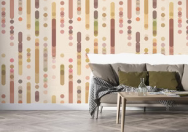 Transform Your Space with Geometric Abstract Wallpaper
