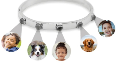 Personalized Circle Photo Bracelet | Elegant Eternity