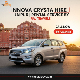 Innova Crysta Hire Jaipur | Rental Service by Raj Travels