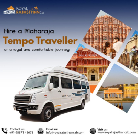 Luxury Maharaja Tempo Rental Jaipur – Royal Rajasthan Cab