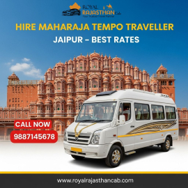 Premium Maharaja Tempo Traveller in Jaipur for Group Travel