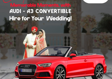 Audi A3 Convertible hire for wedding