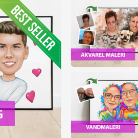 Karikaturzeichnung als Geschenk | Justkarikatur.dk