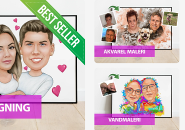 Karikaturzeichnung als Geschenk | Justkarikatur.dk