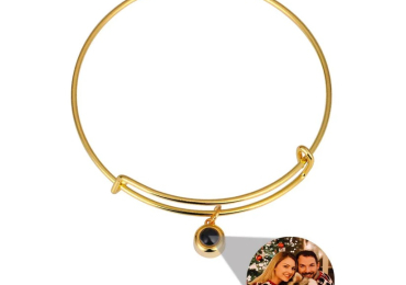 Personalized Circle Photo Bracelet | Elegant Eternity