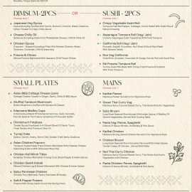 The Nines Mumbai Menu