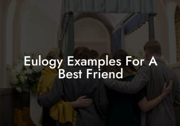 Eulogy examples for a friend